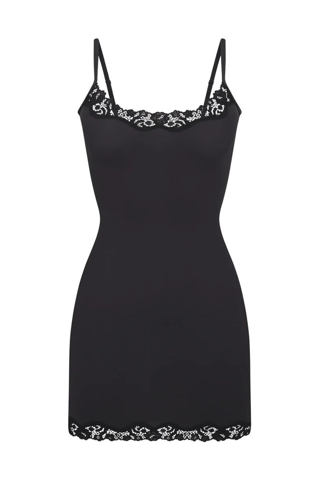 Fits Everybody Lace Trim Slip Dress