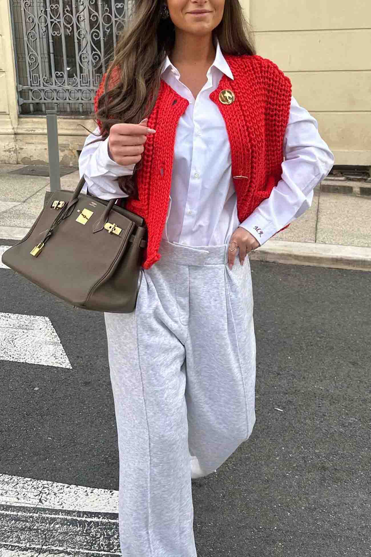 Button Front Sleeveless Pocket Knit Cardigan