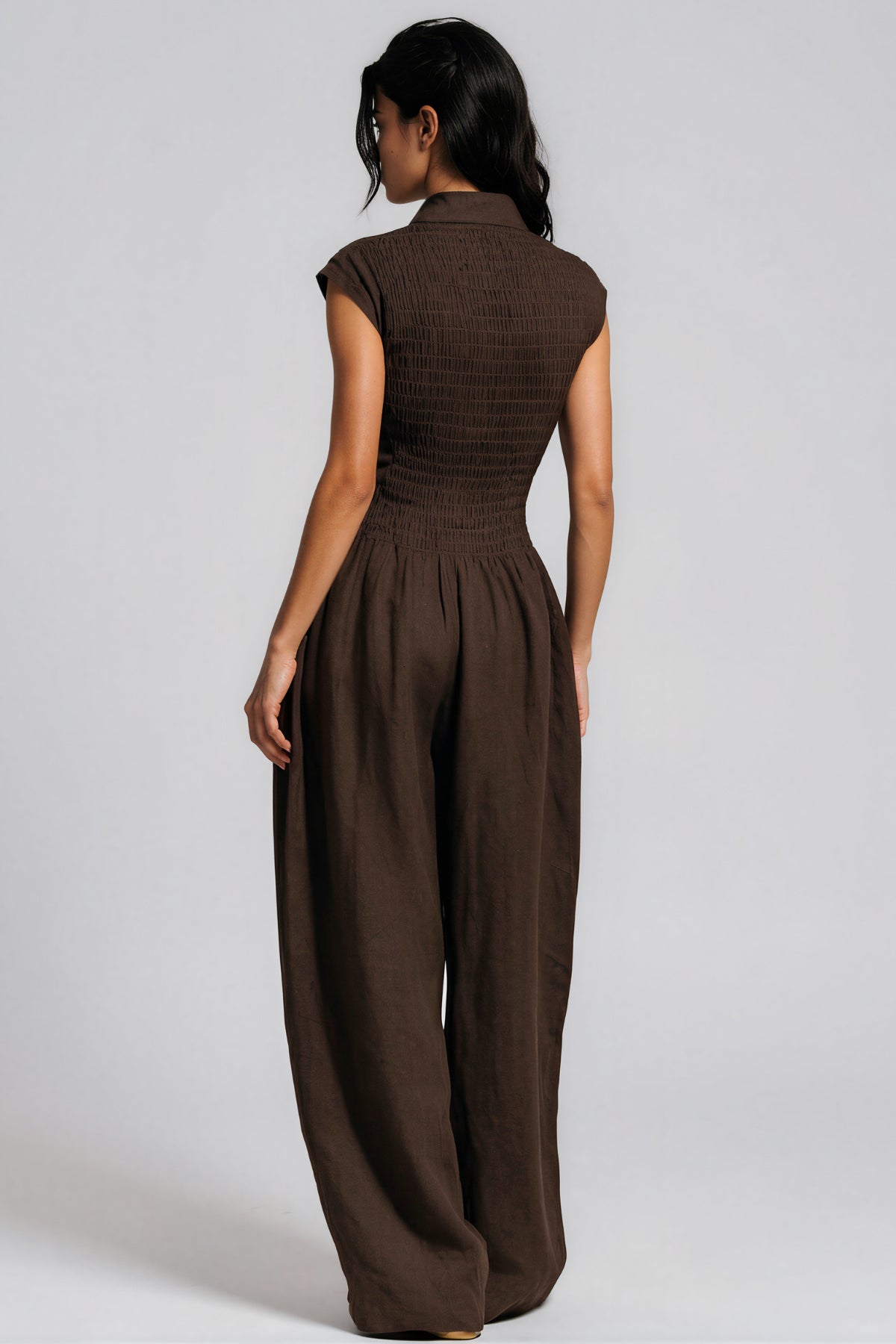 Hermanus V Neck Ruch Jumpsuit