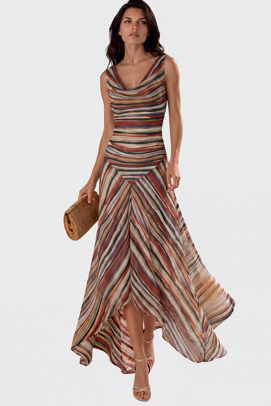Kaula Sleeveless Stripe Maxi Dress