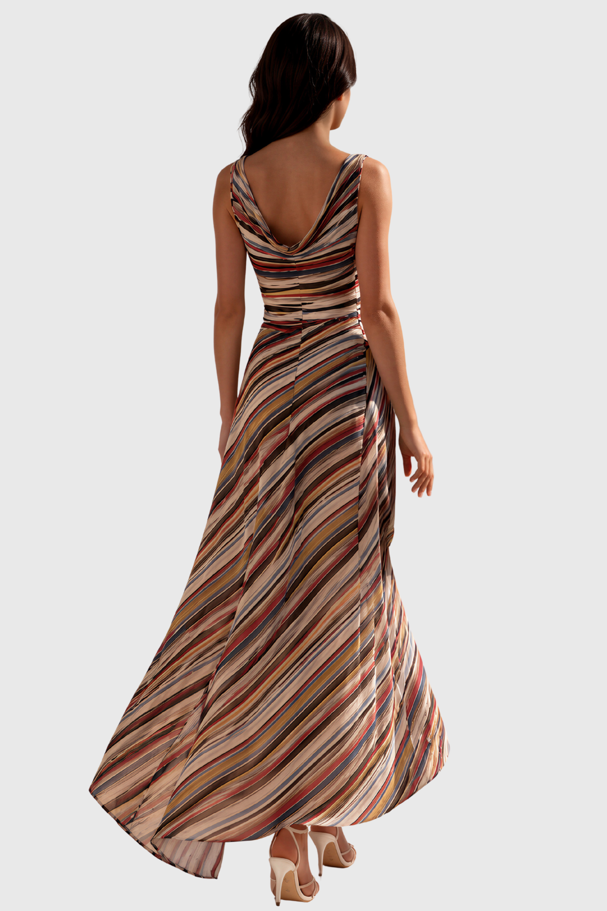 Kaula Sleeveless Stripe Maxi Dress