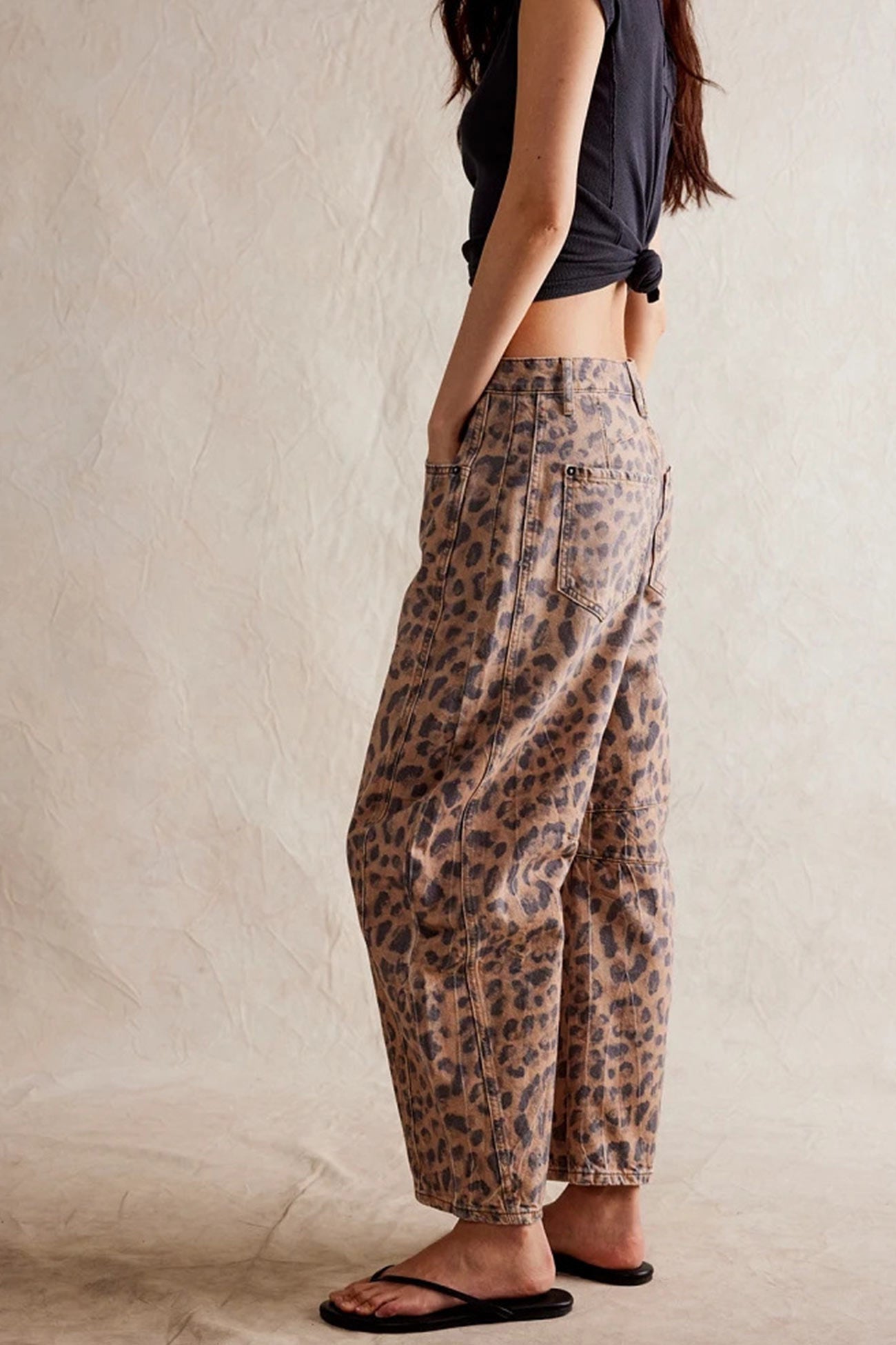 Mid-Rise Baggy Ballon Jeans