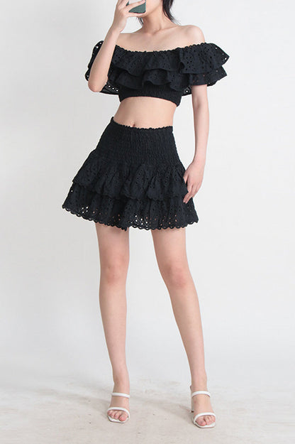 Jessica Bara Vanessa Ruffle Set