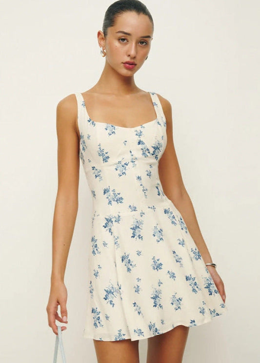Elowen - Floral Fit & Flare Mini Dress