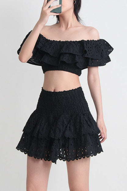 Jessica Bara Vanessa Ruffle Set