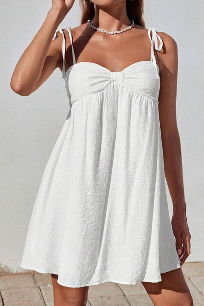 Bow Tie-up Cami Mini Dress