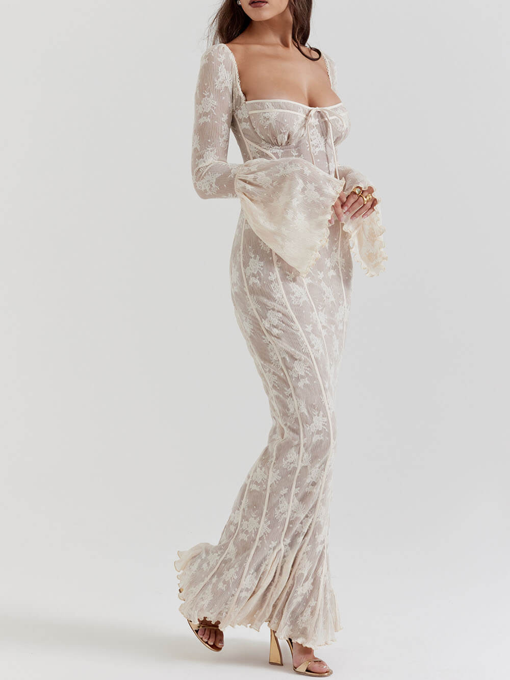 antoinette maxi dress Antoinette Long Sleeve Maxi Dress