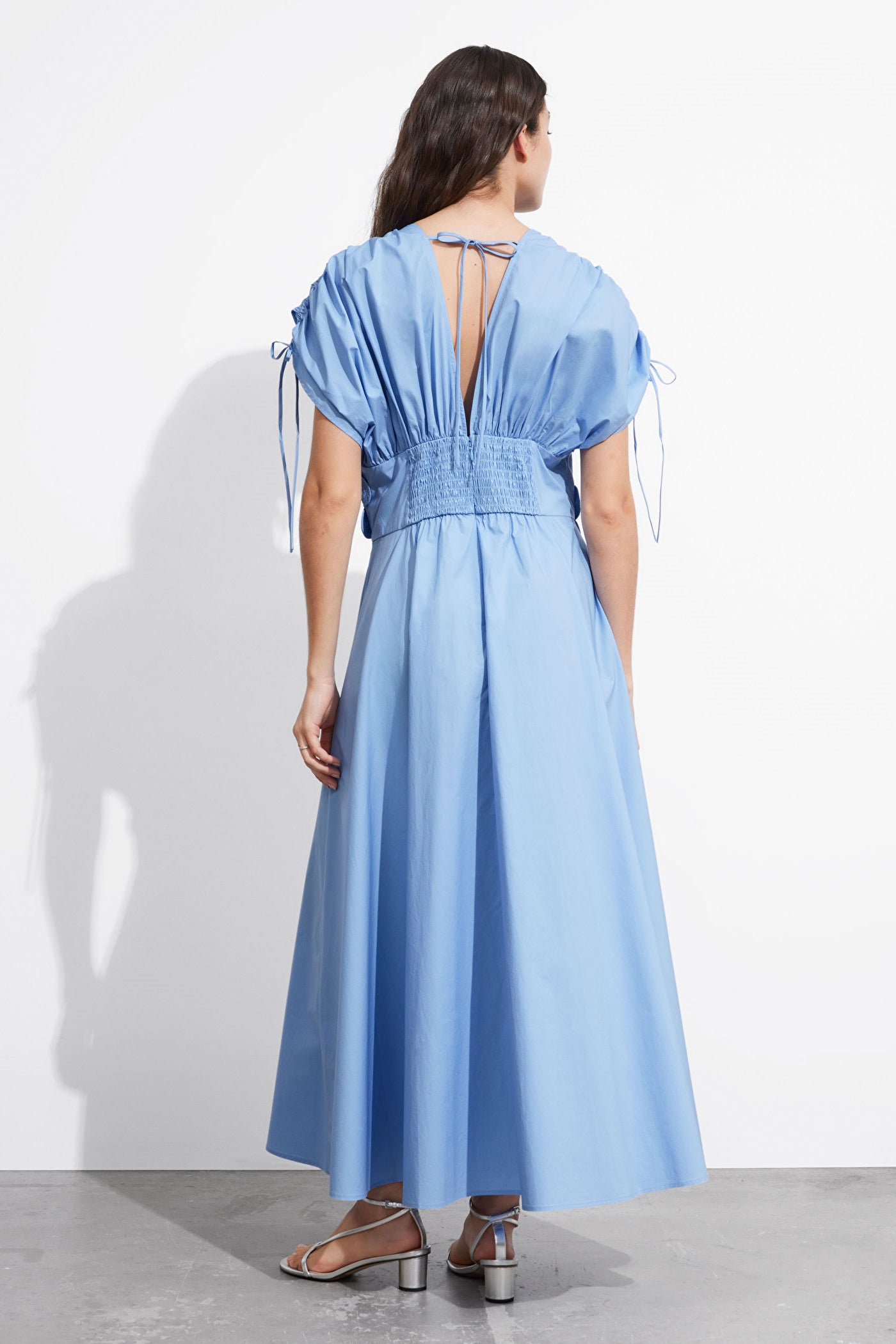 Maggie Floral Applique V-neck Maxi Dress