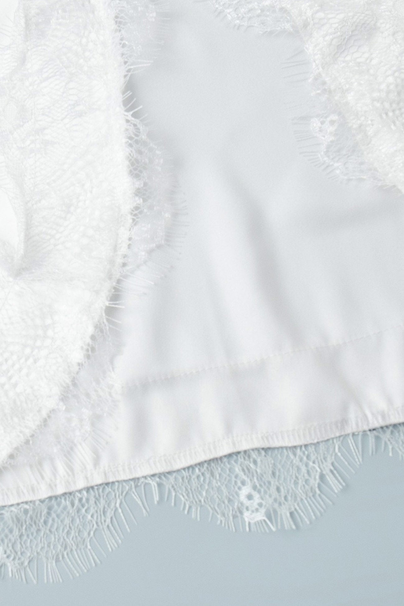 Satin Lace Side Slit Cami Dress