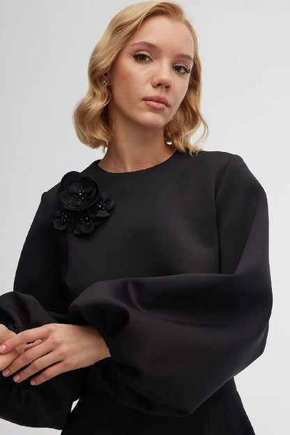 Ann Floral Applique Maxi Skirt Set