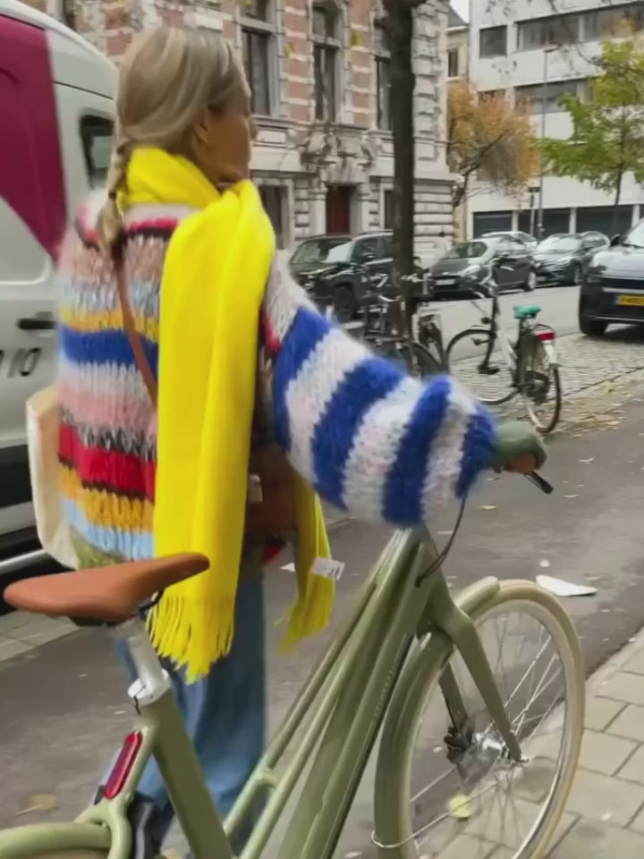 Rainbow Hues Mohair Sweater
