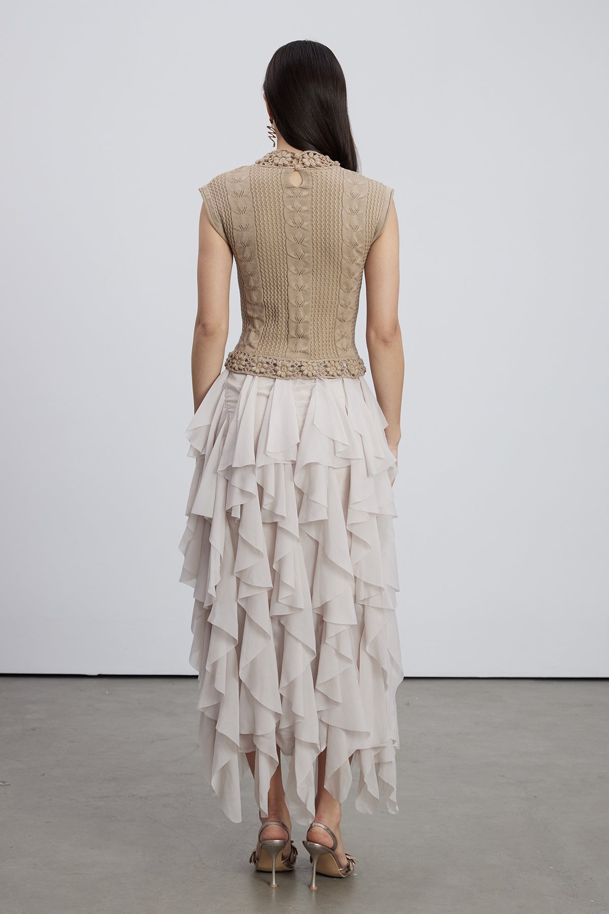 Embla Ruffle Knit Maxi Dress