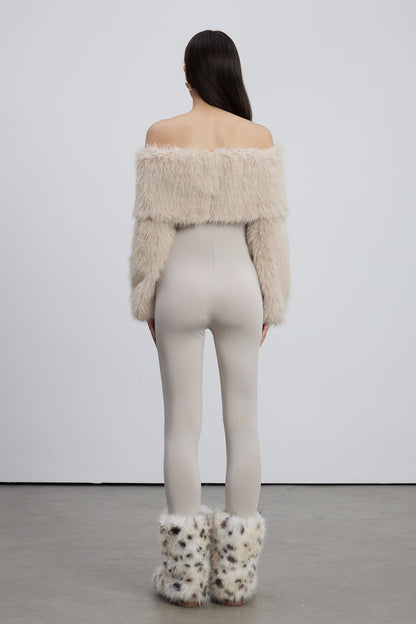 Emer Faux Fur Bodycon Jumpsuit