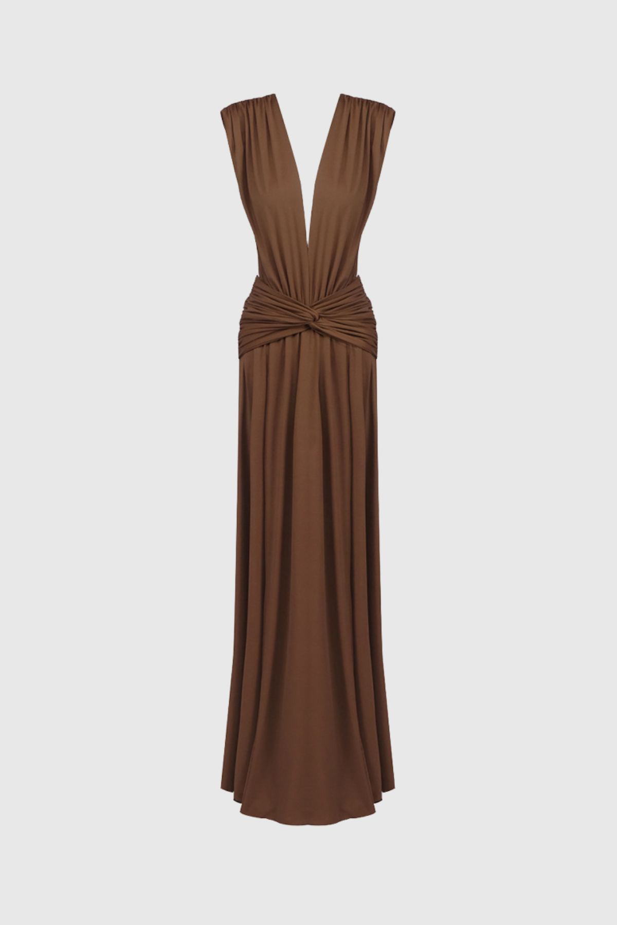 Emmanuhel Plunge Twist Maxi Dress