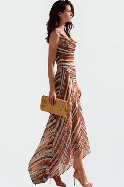 Kaula Sleeveless Stripe  Maxi Dress