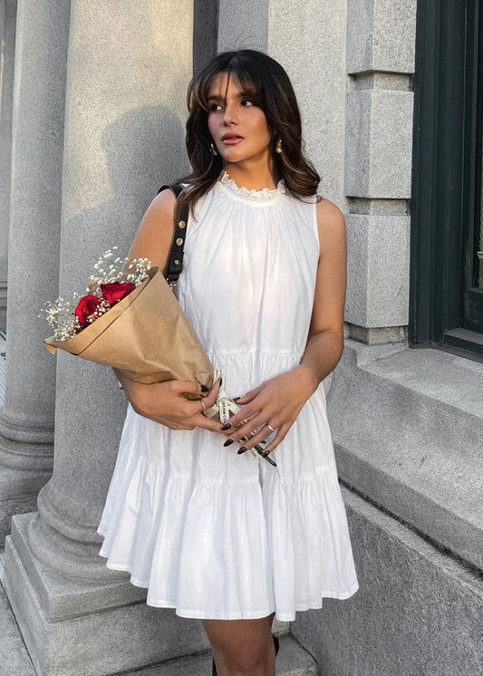 Camille - TieRed Sleeveless Mini Dress
