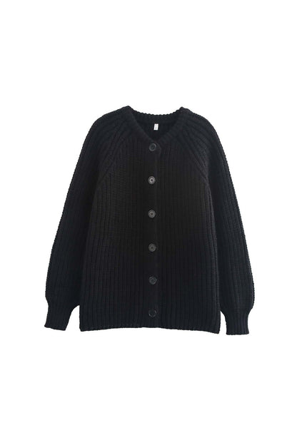 Solid Color Botton Down Cardigan