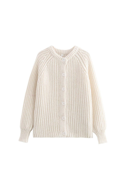 Solid Color Botton Down Cardigan