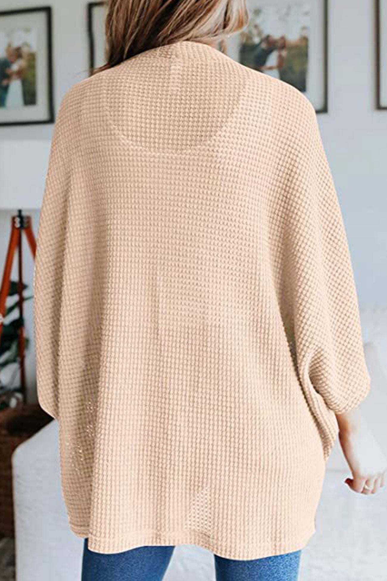 Solid Half Sleeve Wrap Cardigan